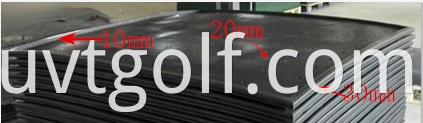 Rubber Golf Mat Base Anti-Skid Protective Rubber Base&Tray For 150x150cm Golf Driving Range Mat